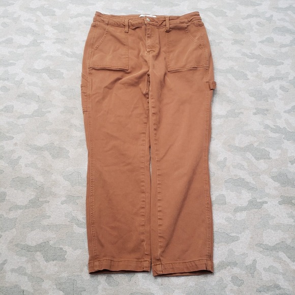 Judy Blue Pants - Judy Blue‎ Pants Womens 15/32 Brown Slim Fit Pockets Workwear Carpenter
